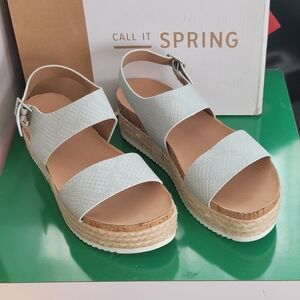 ❗️CALL IT SPRING NUBUCK SANDALS NIB  ❗️